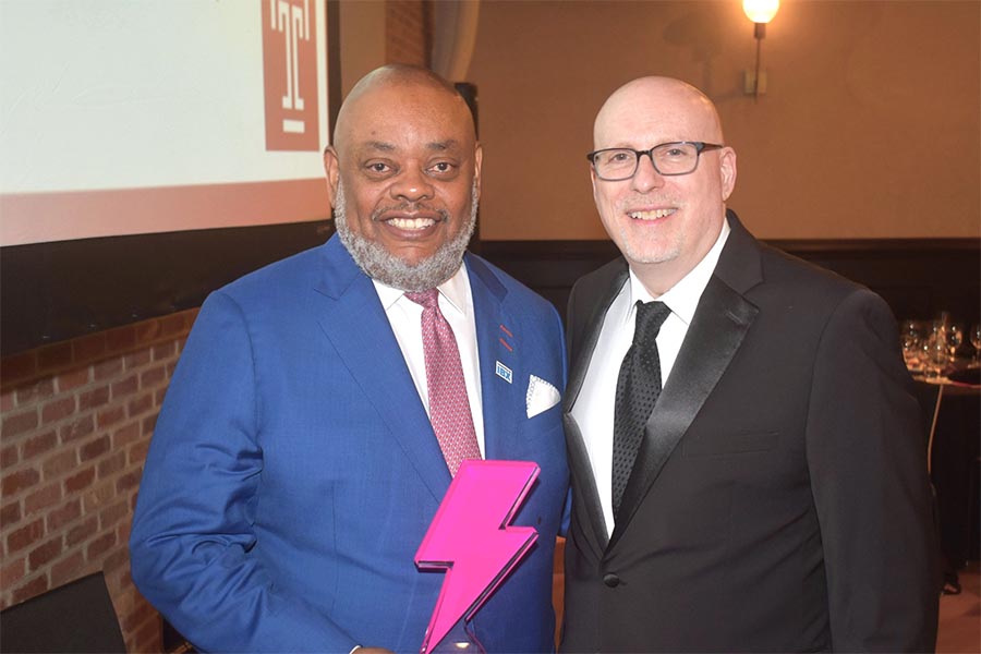Greg Deavens at Citizens of the Year Awards dinner