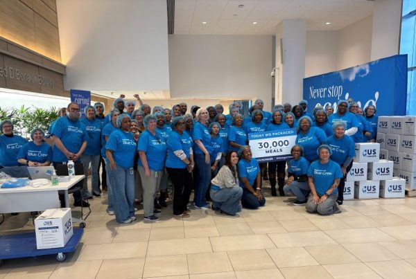 Blue Crew Share Food lobby event