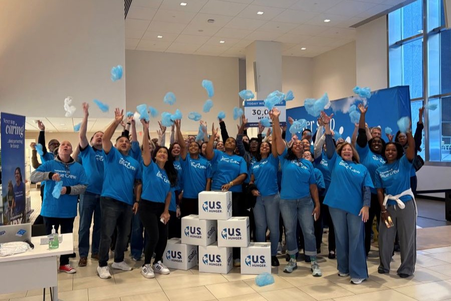 Blue Crew Share Food lobby event