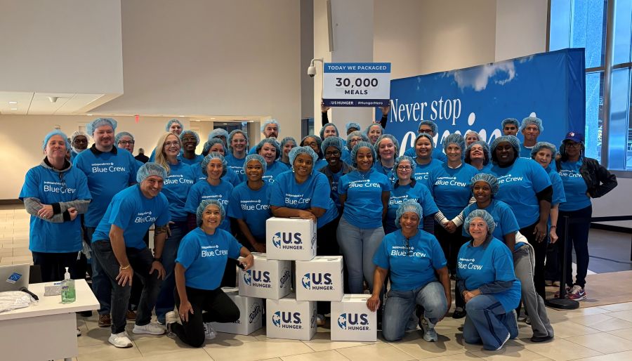 Blue Crew Share Food lobby event